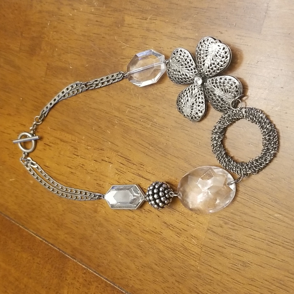 $5 ITEM. Silver chunky costume statement necklace. MUST BUNDLE WITH OTHER ITEMS